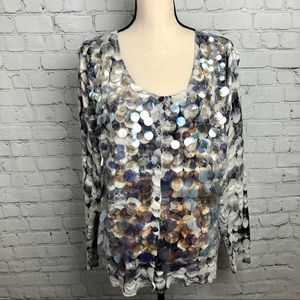 Boston Proper Sequin Cardigan